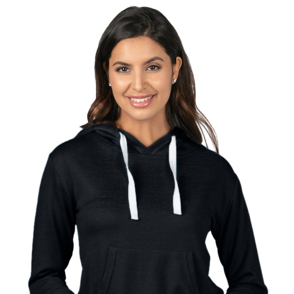 AFC Women's Pullover Soft Knit Black Hoodie Plus Size 2x 3x & 4x Sizes
